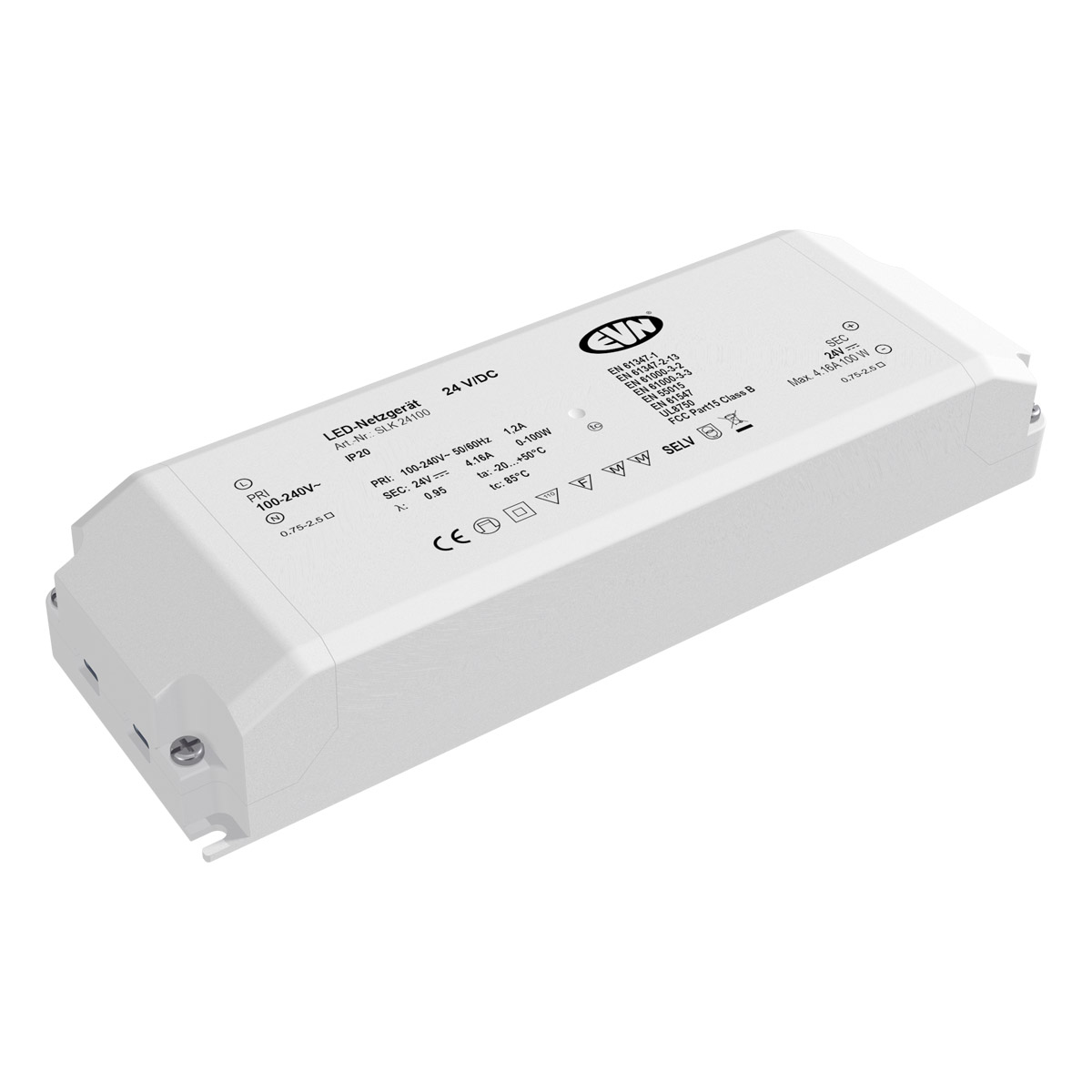 EVN Lichttechnik Netzgerät 24V/DC-0,1-100W IP20 SLK24100