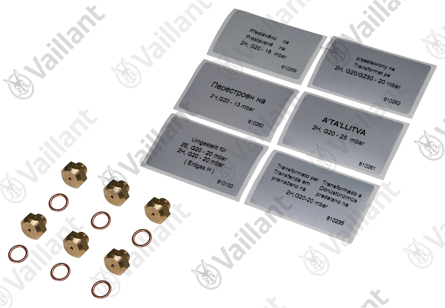 Vaillant Düsenwechselsatz, 6 Düsen-D 1,50 Vaillant-Nr. 200132
