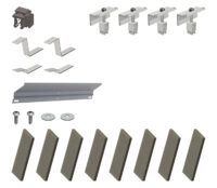 VAILLANT Set Basis für 1. Reihe /3 Flachdachsystem, SÜD 10 Grad für 1 Modul