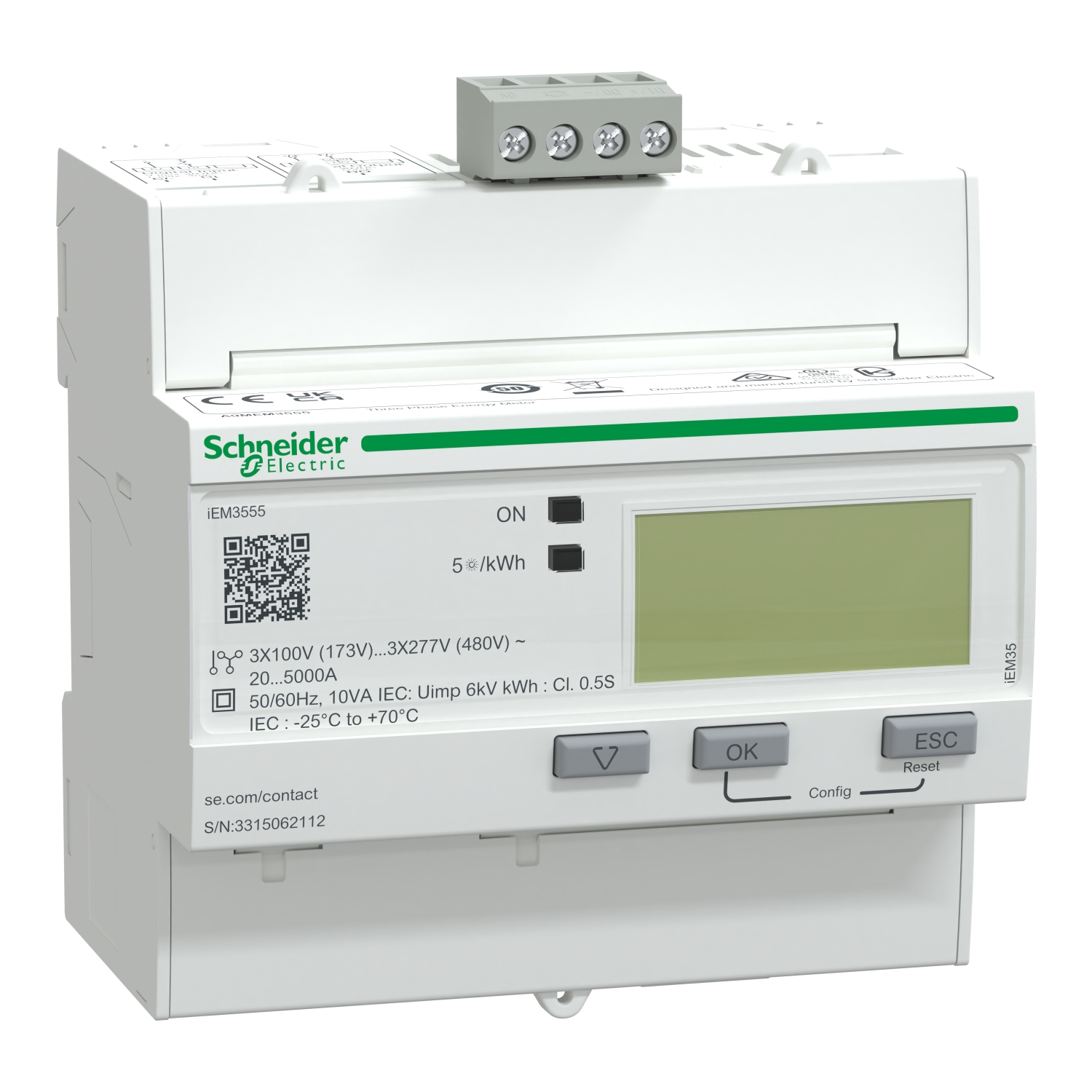 Schneider Schneider Electric Energiezähler IEM3555 3P+N A9MEM3555
