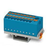 Phoenix Contact Verteilerblock 0,14-4qmm, blau PTFIX6/18X2,5-NS35BU