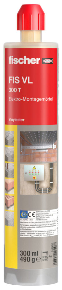 FISCHER Elektro-Montagemoertel 519558 300T(D)