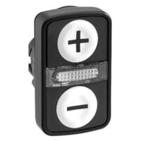 Schneider Electric Leucht-Doppeldrucktaster mit Beschriftung ZB5AW7A1715