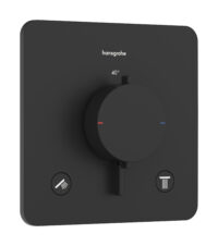 HANSGROHE Thermostat Unterputz Ecostat Comfort Fertigset 2 Verbraucher schwarz matt