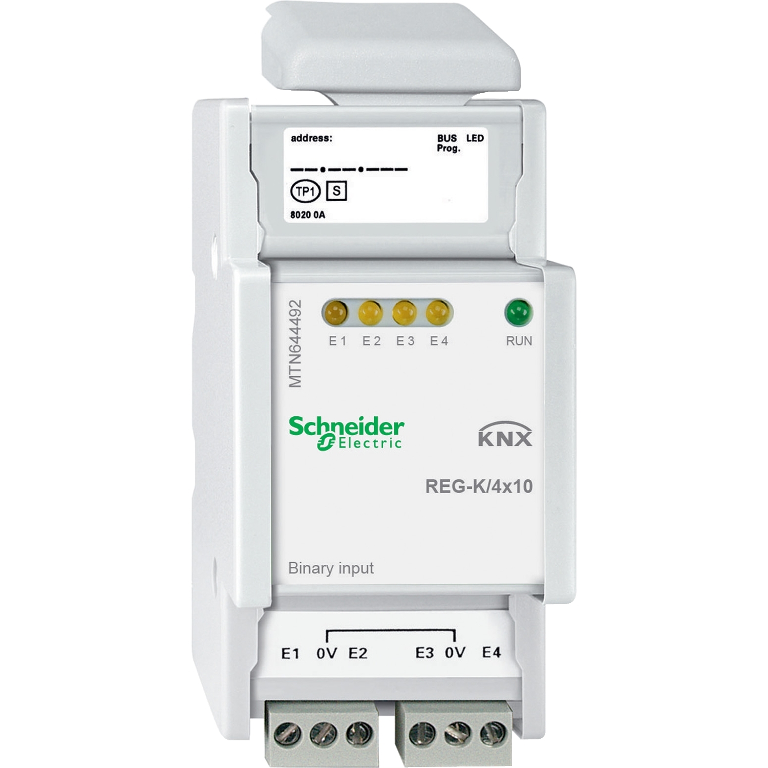 Schneider Schneider Electric Binäreingang REG-K/4x10,lichtgrau MTN644492