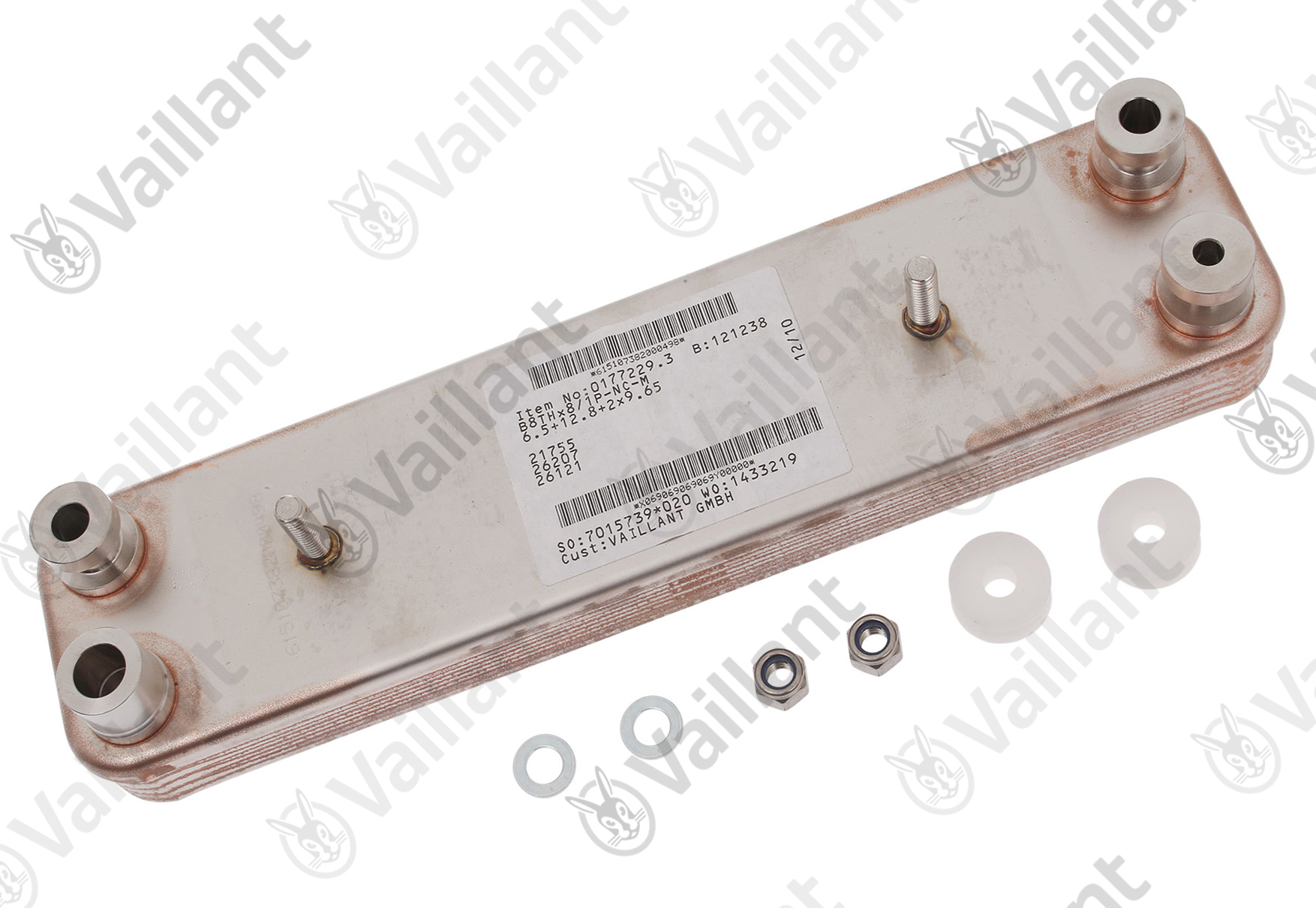 VAILLANT Wärmetauscher, Economizer, 5-8- Vaillant-Nr. 0020222906