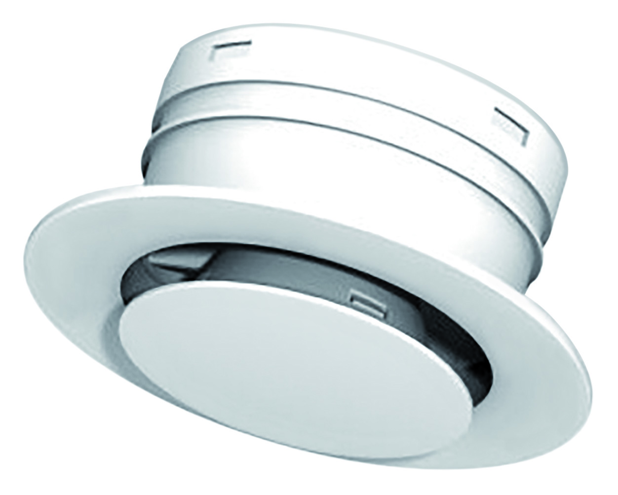 VAILLANT Standard Abdeckbl. rund D 125 m für Wandmontage, weiß