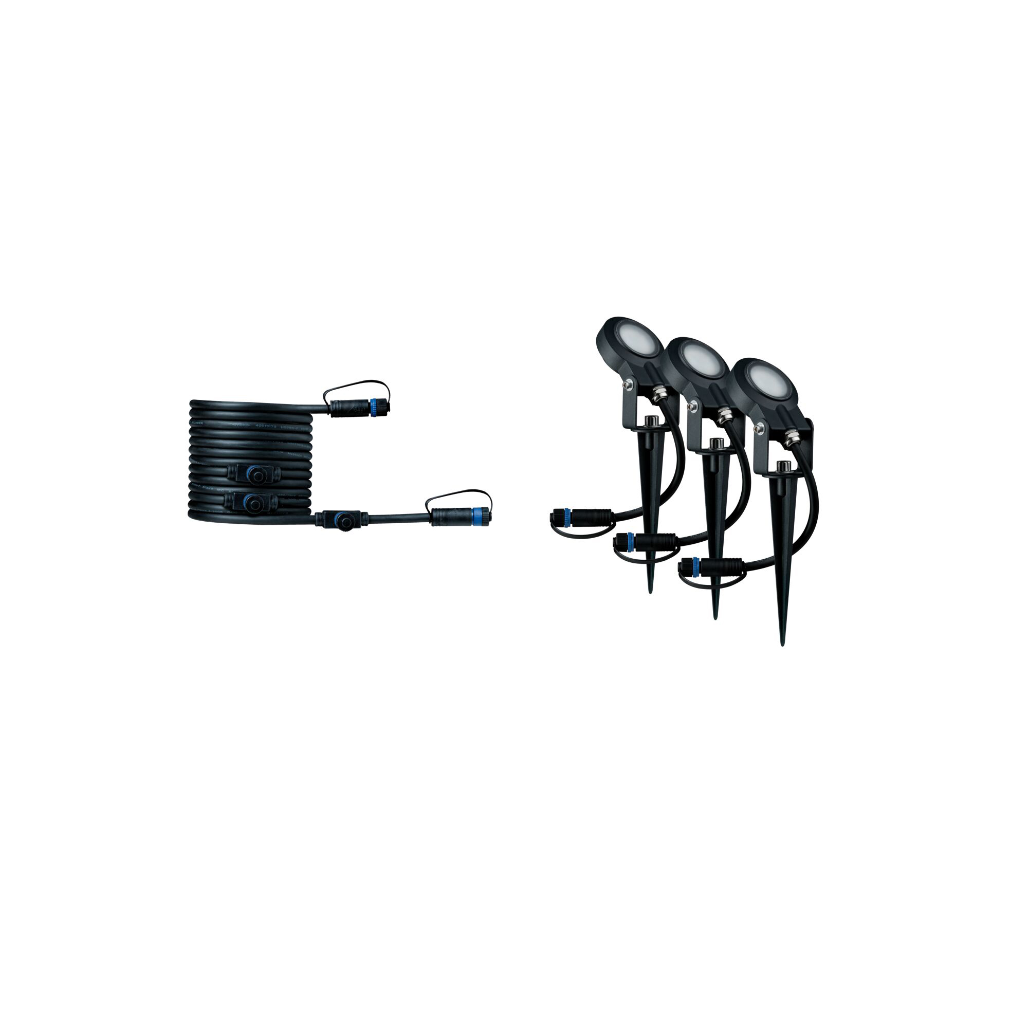 Paulmann PAULMANN LED-Wegeleuchte 18W IP67 3000K Plug&amp;Shine 936.89 520lm anthrazit alu Gl_tr