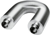 Schalldämpfer DN125 L:1000mm mit 50mm Dämmung, für CWL