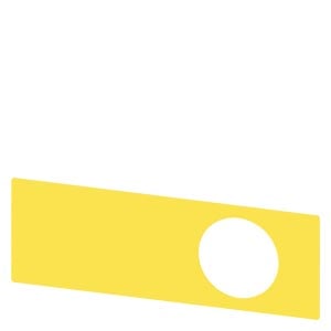 Siemens Siemens Dig Industr. Unterlegschild Not-Halt-Pilzdruckt. 3SU1900-0BE31-0AA0