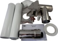 Anschluss-Set DN60/100 - C53x DN60/100 an der Fassade, raumluftunabh.