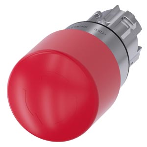 Siemens Siemens Dig Industr. Not-Halt-Pilzdrucktaster 22mm, rund, rot 3SU1050-1GB20-0AA0