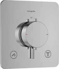 HANSGROHE Thermostat Unterputz Ecostat Comfort Fertigset 2 Verbraucher chrom