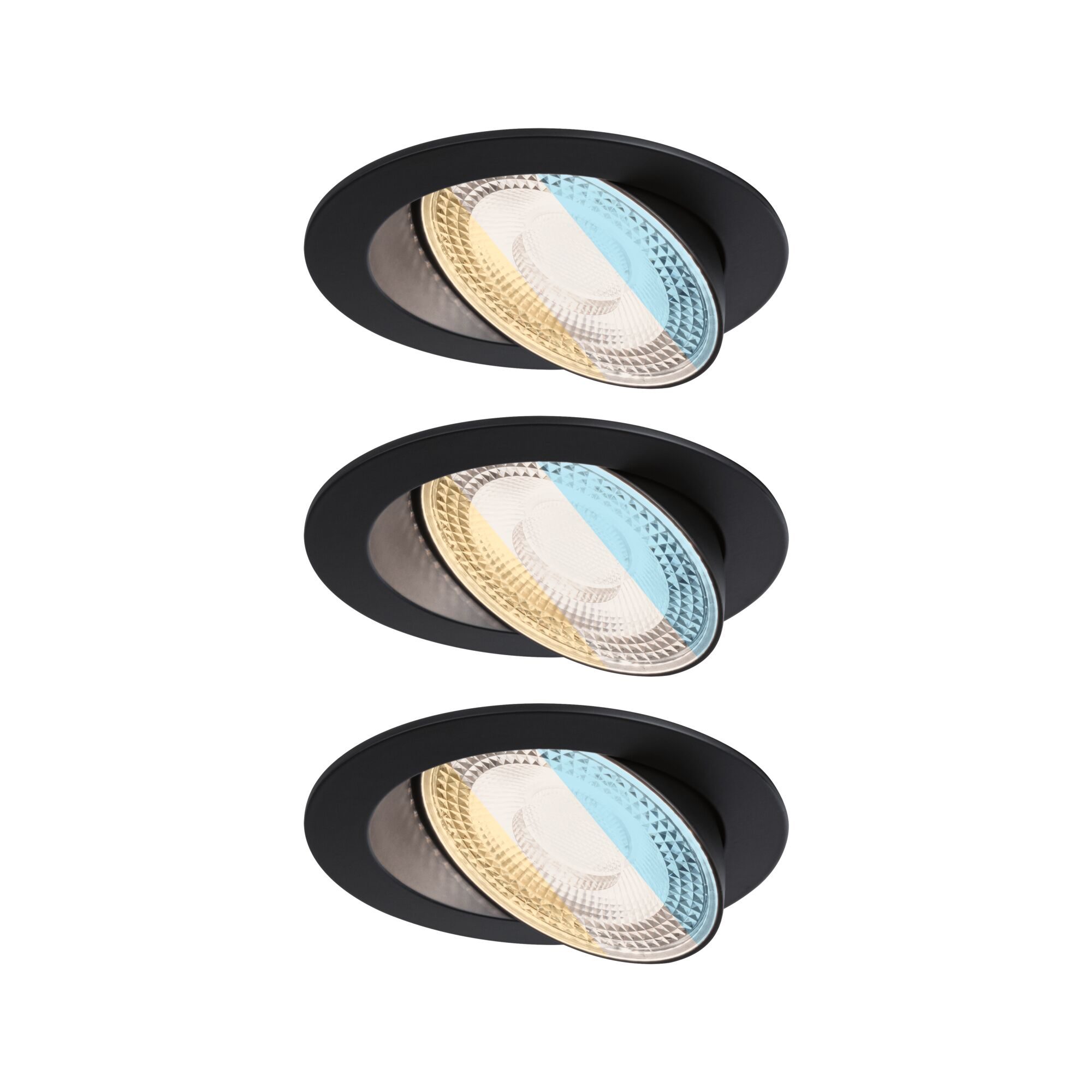 Paulmann PAULMANN LED-Einbaustrahler 6,5W Konverter schwarz 922.58 3LEDs 2700-6500K weiß 700lm schwarz matt
