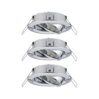 PAULMANN LED-Einbaustrahler 3x10W 3LEDs Choose 924.88 chr GU10 chr Aluminium IP23