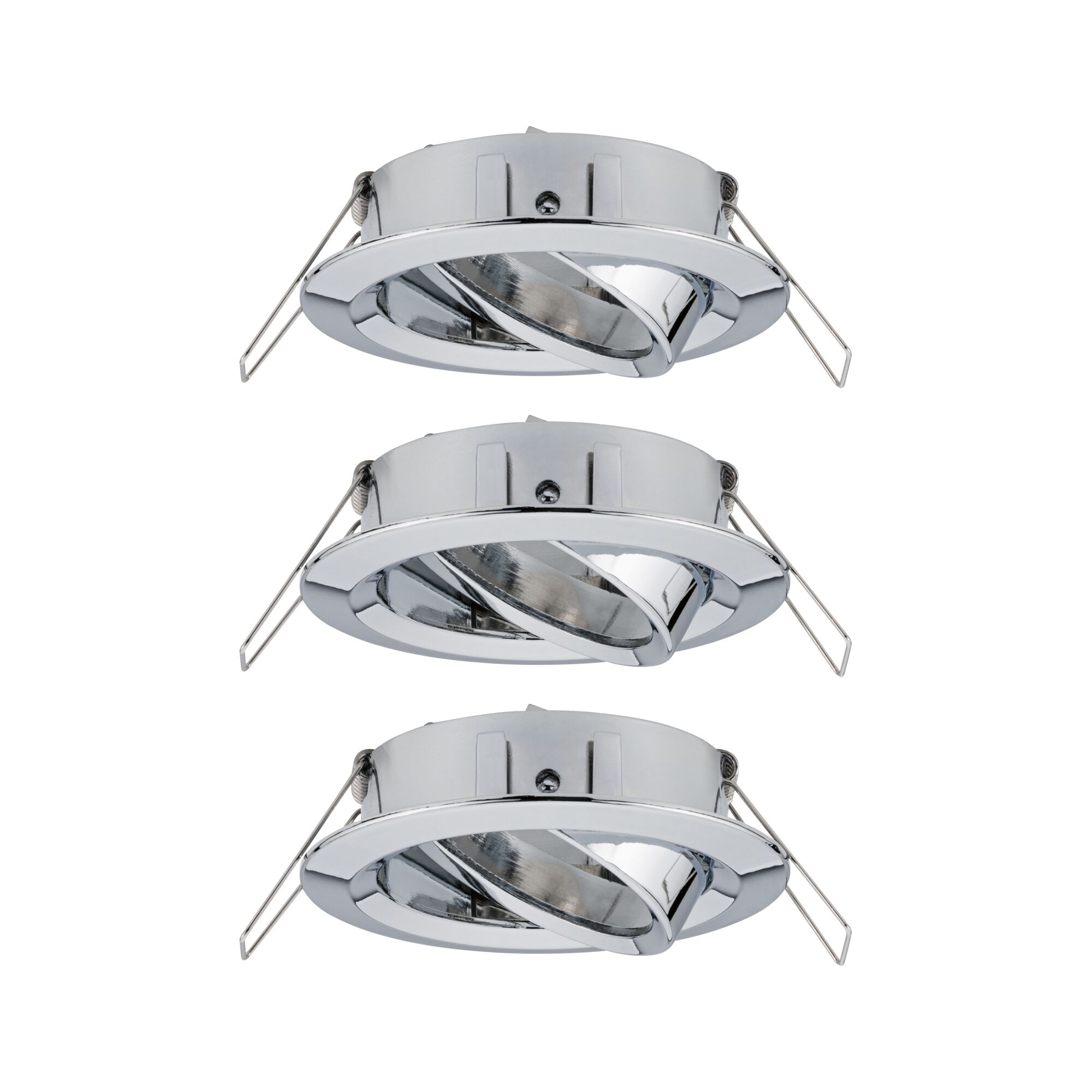 Paulmann PAULMANN LED-Einbaustrahler 3x10W 3LEDs Choose 924.88 chr GU10 chr Aluminium IP23