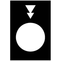 Schneider Electric Symbolschild schwarz ZB2BY2956