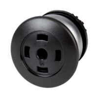 Eaton (Moeller) Pilzdrucktaste schwarz, blanko M22-DP-S-X