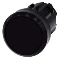 Siemens Dig Industr. Drucktaster 22mm, rund, schwarz 3SU1000-0AA10-0AA0
