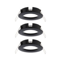 PAULMANN LED-Einbaustrahler 3x10W 3LEDs Choose 924.81 schwarz GU10 schwarz Aluminium IP44