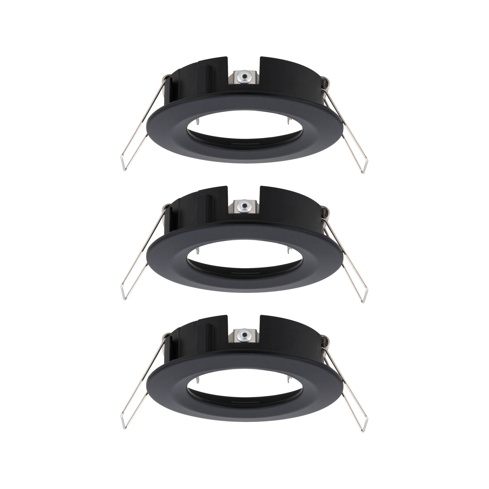 Paulmann PAULMANN LED-Einbaustrahler 3x10W 3LEDs Choose 924.81 schwarz GU10 schwarz Aluminium IP44