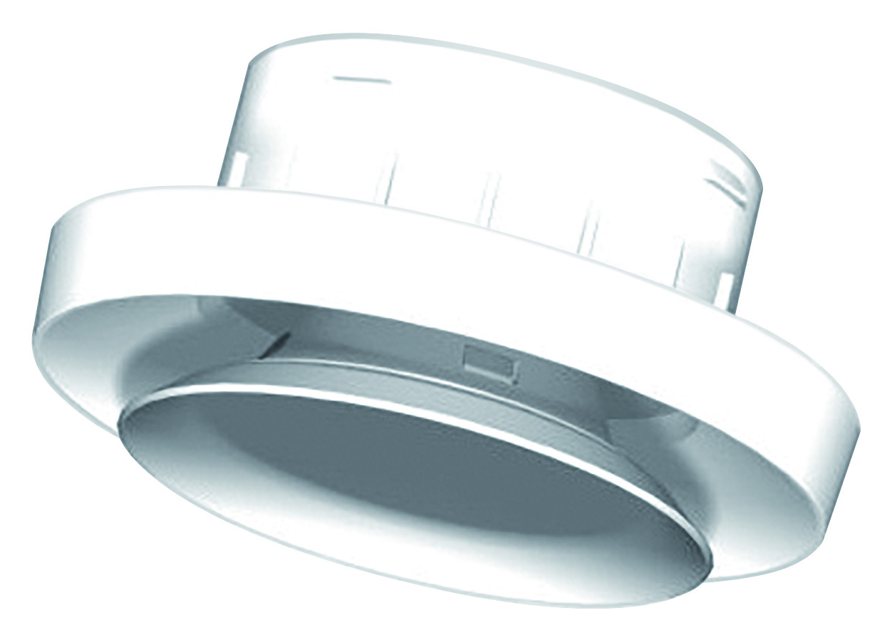VAILLANT Standard Abdeckbl. rund D 125 m für Deckenmontage, weiß
