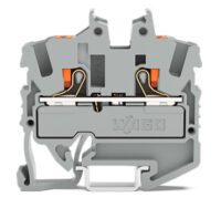 WAGO GmbH & Co. KG Mini-Durchgangsklemme 2,5 qmm, grau 2252-1201