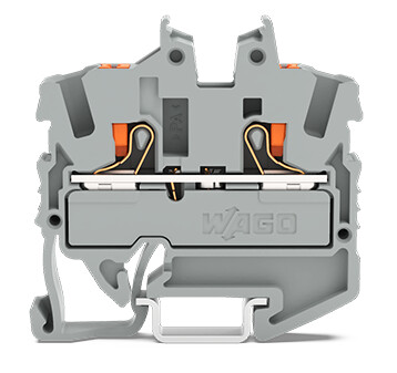 WAGO GmbH &amp; Co. KG Mini-Durchgangsklemme 2,5 qmm, grau 2252-1201