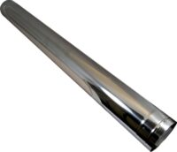 Abgasrohr DN80/125 konzentrisch 1000 mm, aus Edelstahl/PP
