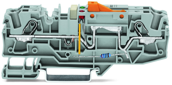 WAGO GmbH &amp; Co. KG Erdleiter-Trennklemme 24V grau 2006-1671/1000-848