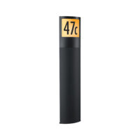 PAULMANN LED-Pollerleuchte 9W IP44 700lm Padea 945.15 2200-3000K anthrazit Kunststoff