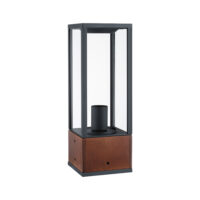 PAULMANN Pollerleuchte HV60W IP44 E27 br Timba 946.75 Holz Gl_tr