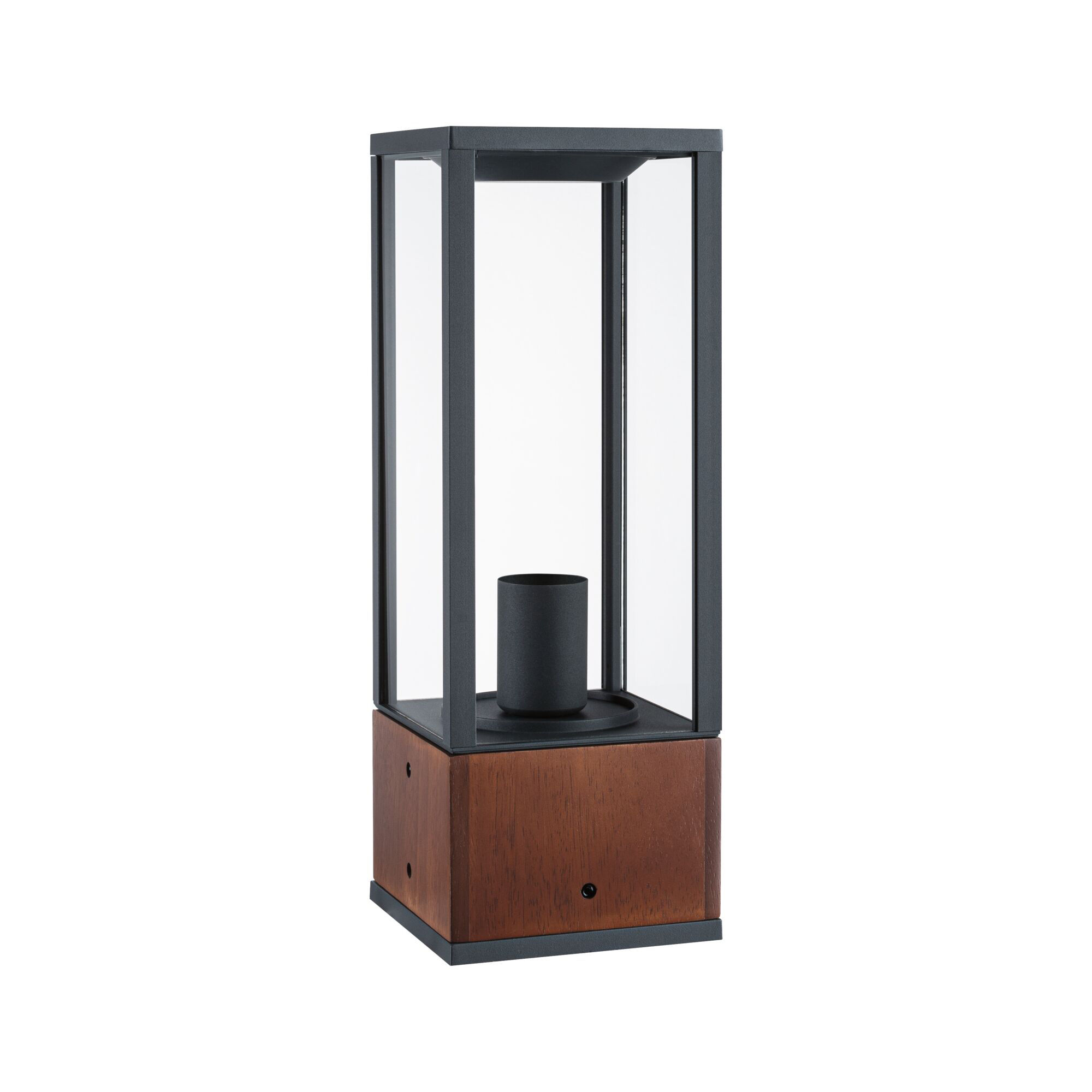 Paulmann PAULMANN Pollerleuchte HV60W IP44 E27 br Timba 946.75 Holz Gl_tr