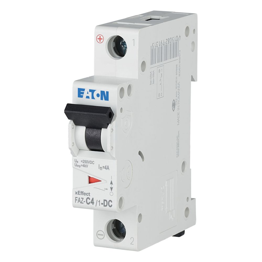 Eaton Eaton (Moeller) Leitungsschutzschalter C 4A DC 1p FAZ-C4/1-DC
