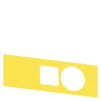 Siemens Dig Industr. Unterlegschild Not-Halt-Pilzdruckt. 3SU1900-0BF31-0AA0