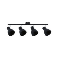 PAULMANN LED-Anbaustrahler 4x20W 4LEDs Davy 667.62 schwarz E27 schwarz matt Aluminium IP20