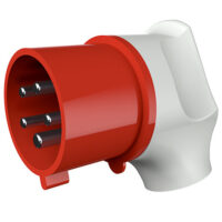 MENNEKES CEE-Winkelstecker 5p 32A IP44 3266 400V/rt 6h Schraubkl Kunststoff