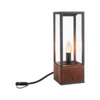 PAULMANN LED-Podestleuchte 2W IP44 E14 Venea 946.73 1900K 140lm rost Holz