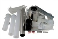 Anschluss-Set DN60 - B23 DN60 im Schacht, Abdeckung Edelstahl.