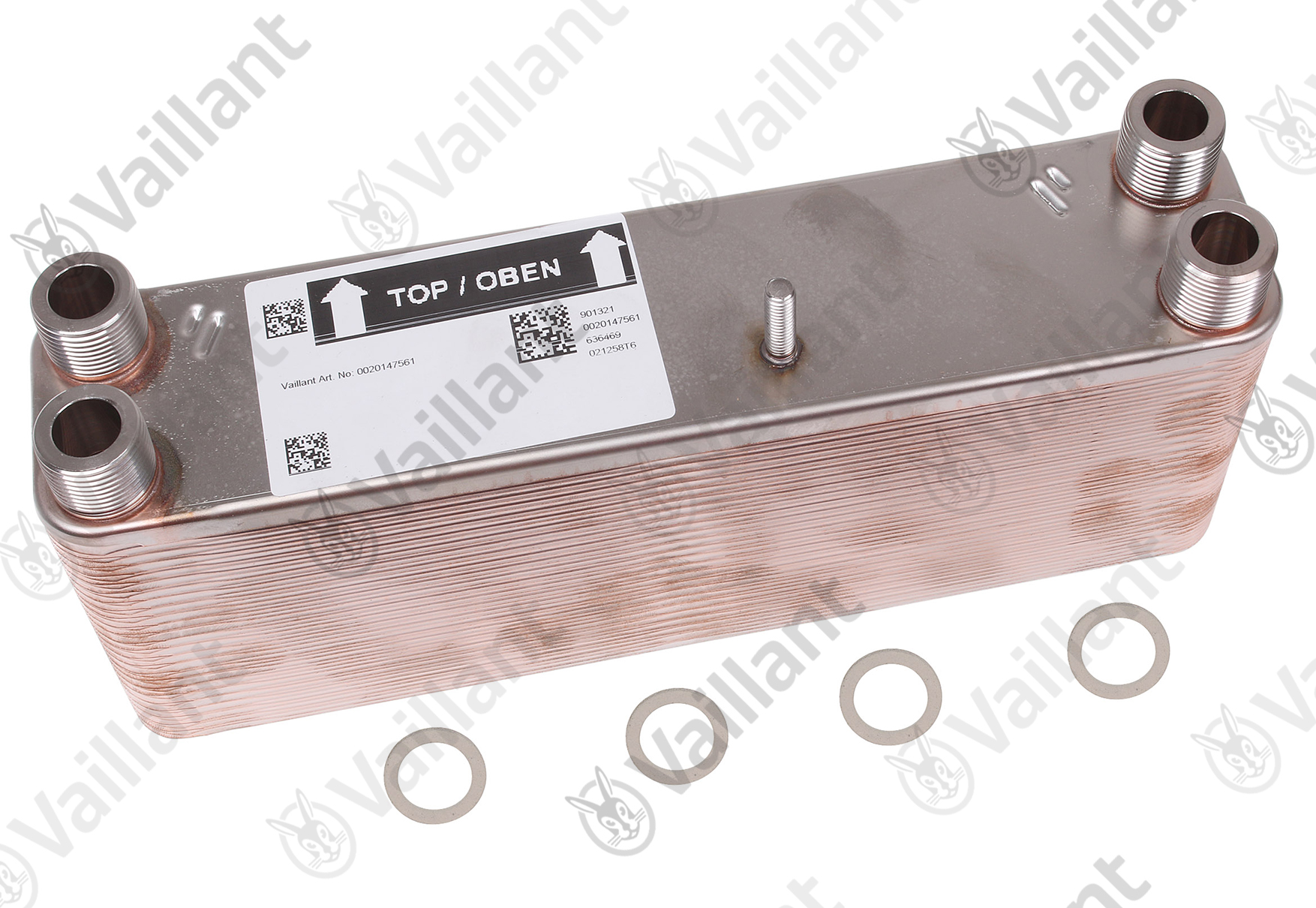 Wärmetauscher, 49 Platten Vaillant-Nr. 0020174715