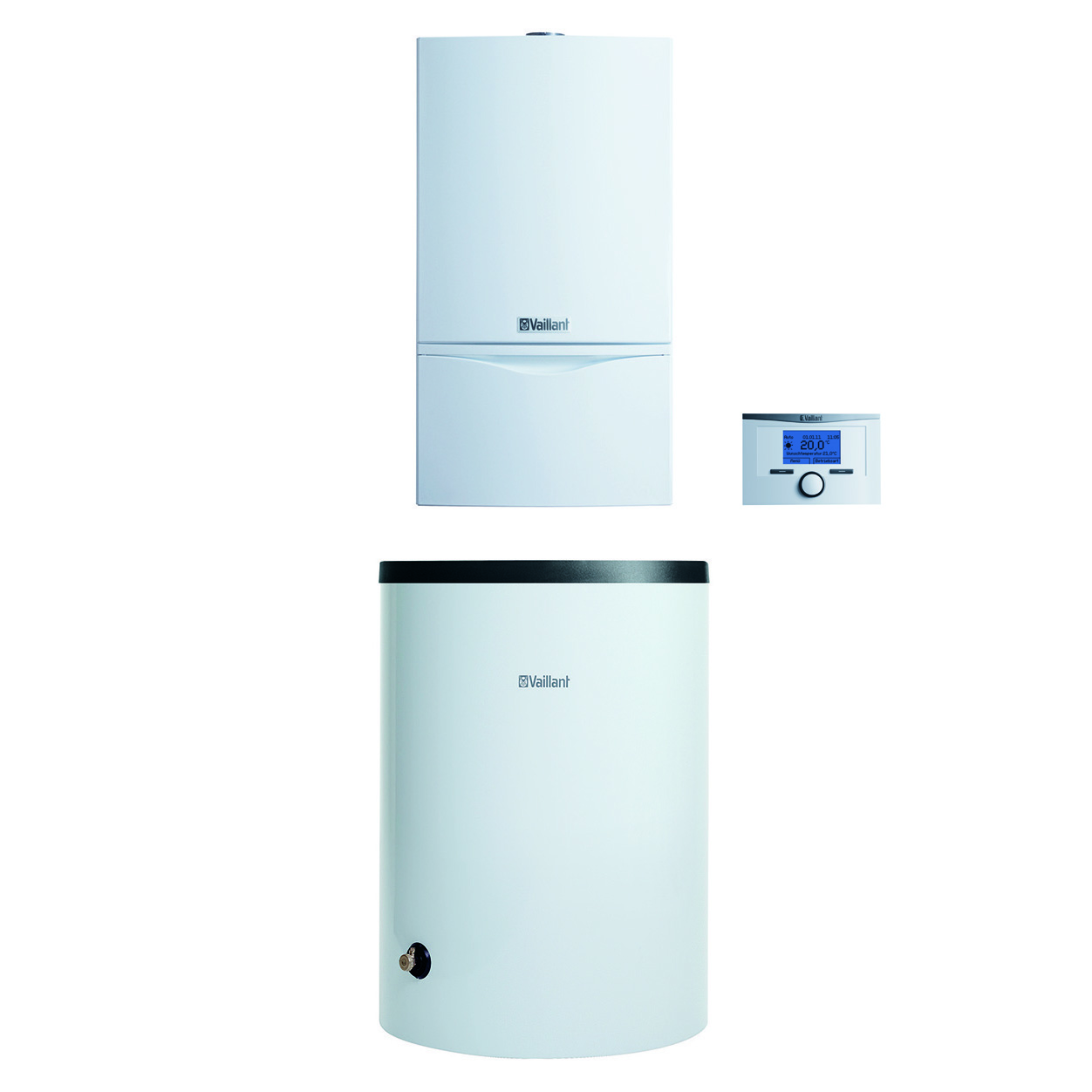 VAILLANT atmoTEC plus, Aufputz VCC 194/4-5A LL, VIH R 120/6B, VRT 350