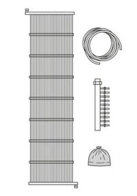 Kompaktkollektor VWZ KK 8 Wärmequelle für Sole/Wasser-Wärmepumpen
