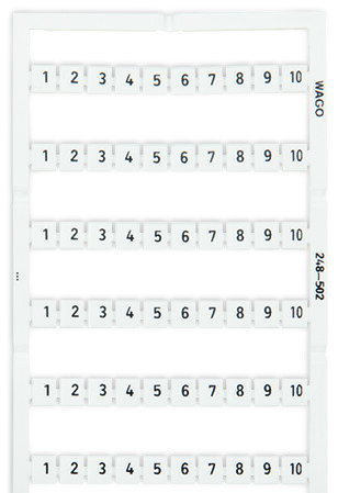 WAGO GmbH &amp; Co. KG WSB-Bezeichnungssystem W: 1-10 (10x) 248-502
