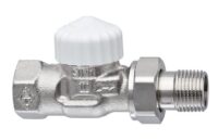 Thermostat-Ventilunterteil V-exact II, Durchgang, DN 15, vernickelt