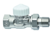 Thermostat-Ventilunterteil V-exact II, Durchgang, DN 10, vernickelt
