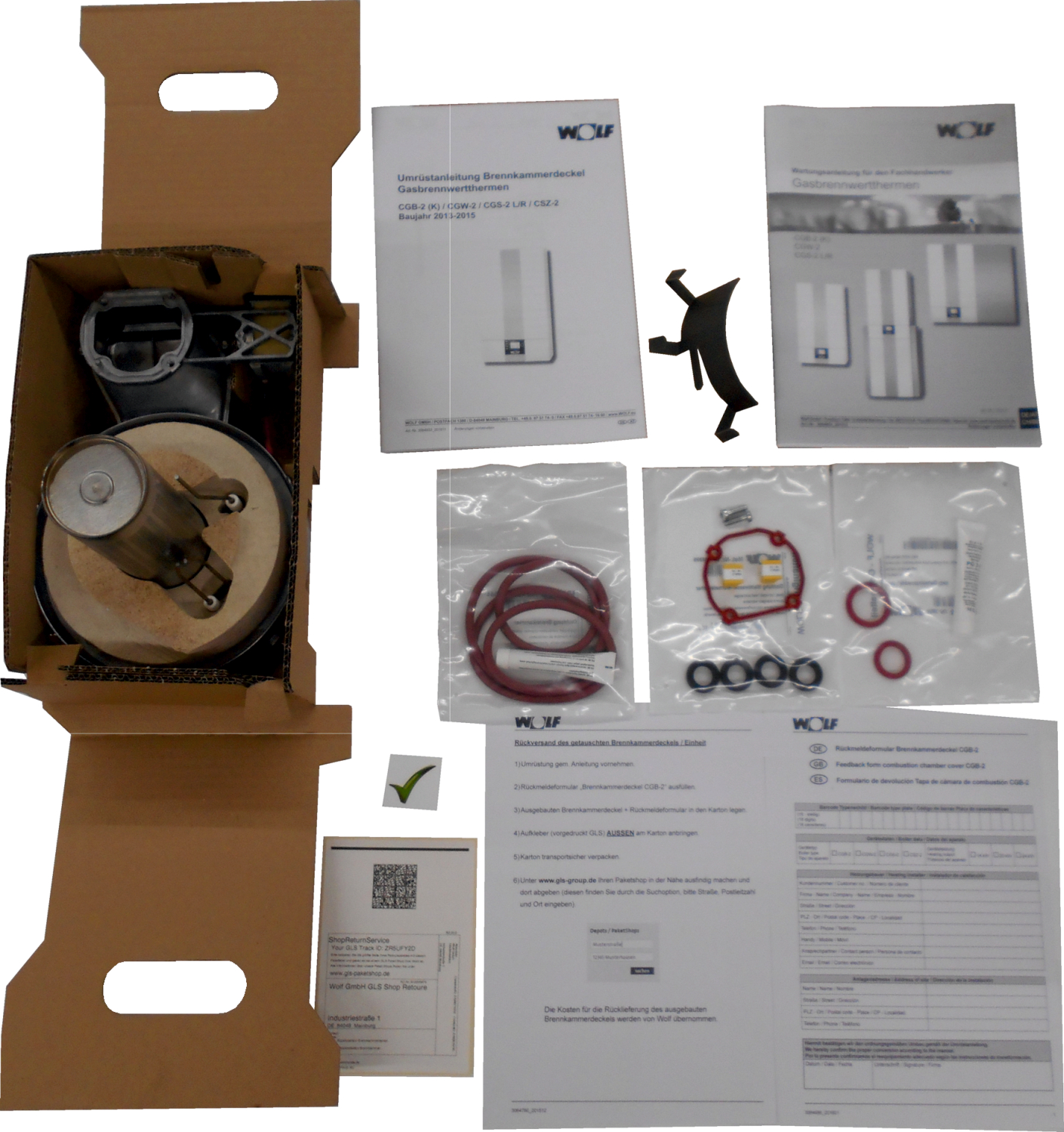 Umrüstset für Brennkammerdeckel CGB-2 2013-2015 LB2-3, 20/24 kW