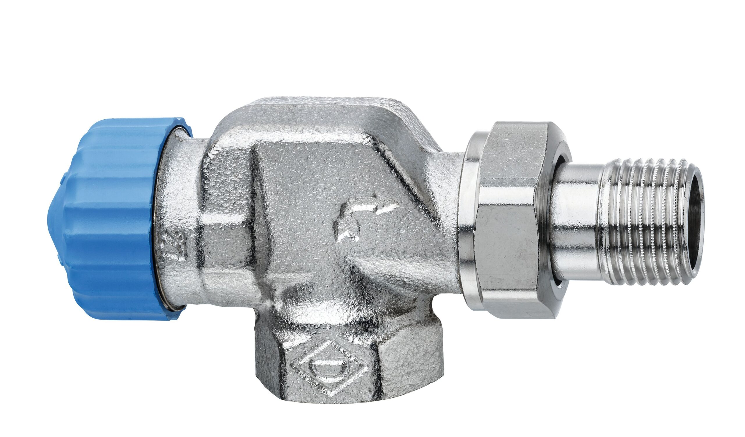 Thermostat-Ventilunterteil mit geringem Widerstand, Axialform, DN15
