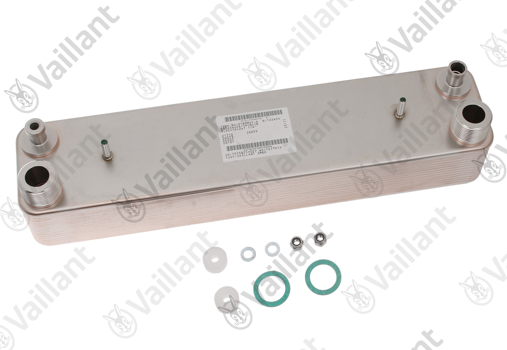 VAILLANT Kondensator (WT), pur, 26 Platt Vaillant-Nr. 8000051012