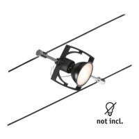PAULMANN LED-Anbaustrahler 10W Konverter 1LED MacII 944.35 schwarz GU5,3 schwarz matt Aluminium IP20