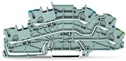 WAGO GmbH &amp; Co. KG Installationsetagenklemme 4mm² grau N/L/PE 2003-6646